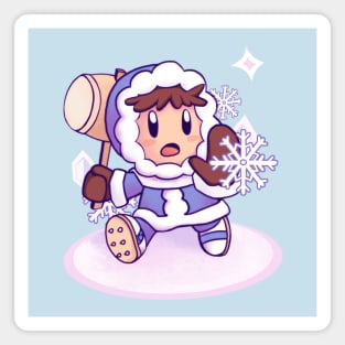 The Lonely Ice Climber Magnet